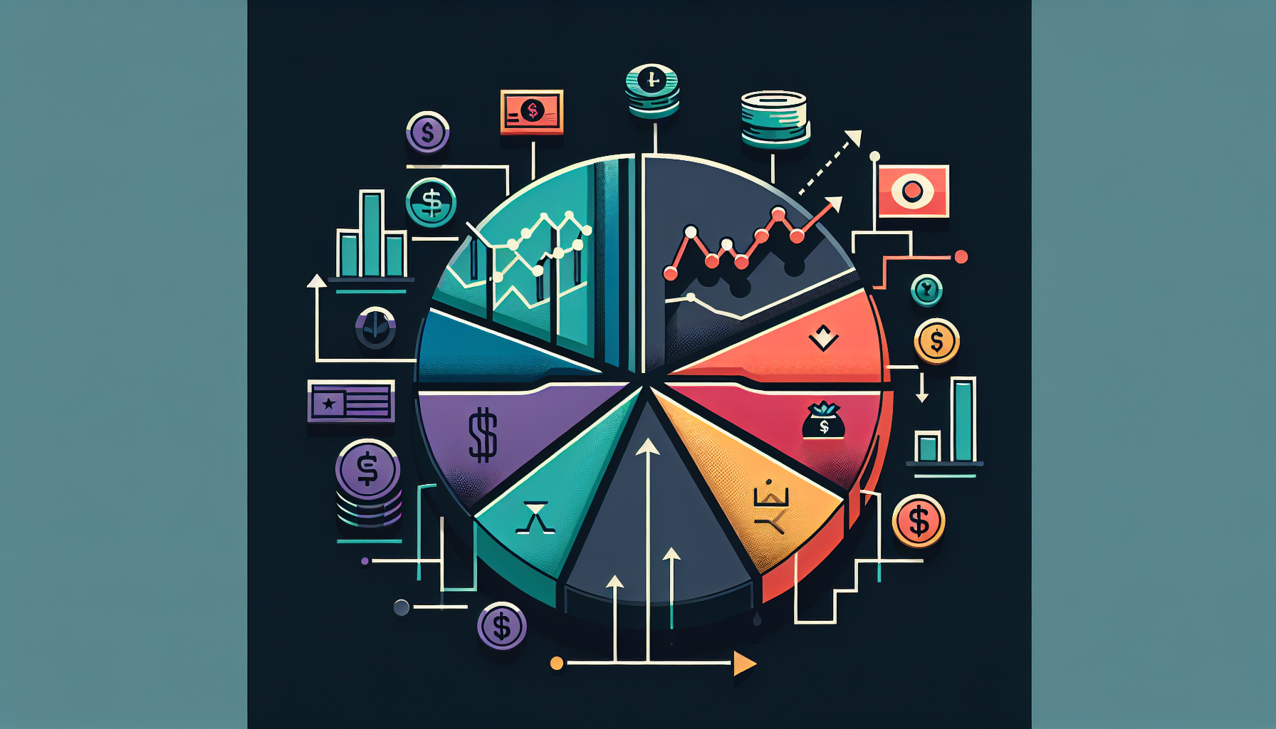 2024년 자산군별 투자 전략 포트폴리오 배분 - 한국채권, 미국채권, 미국주식, 달러, 엔화