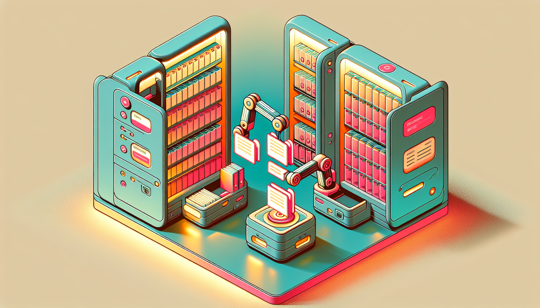 n8n 워크플로우 템플릿 라이브러리 구축과 재사용을 표현한 아이소메트릭 일러스트