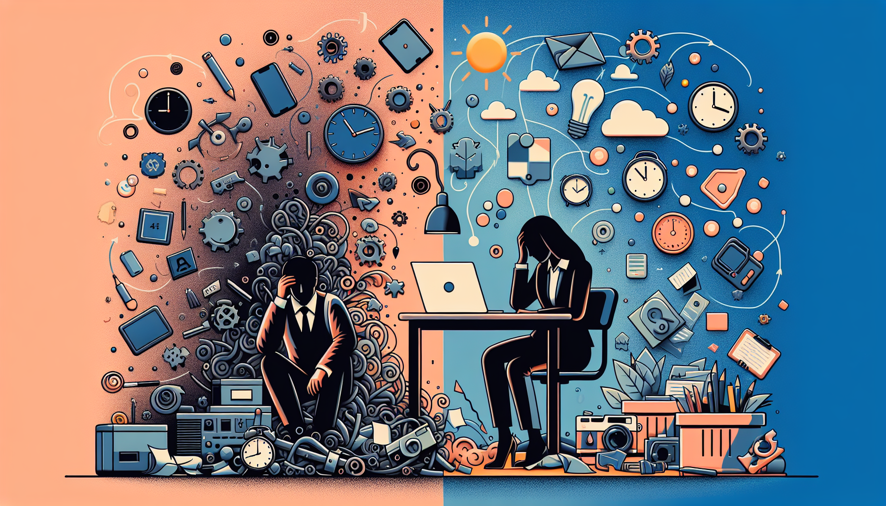 콘텐츠 제작 자동화 전후 비교: 복잡한 전통적 방식과 간단한 AI 자동화 방식