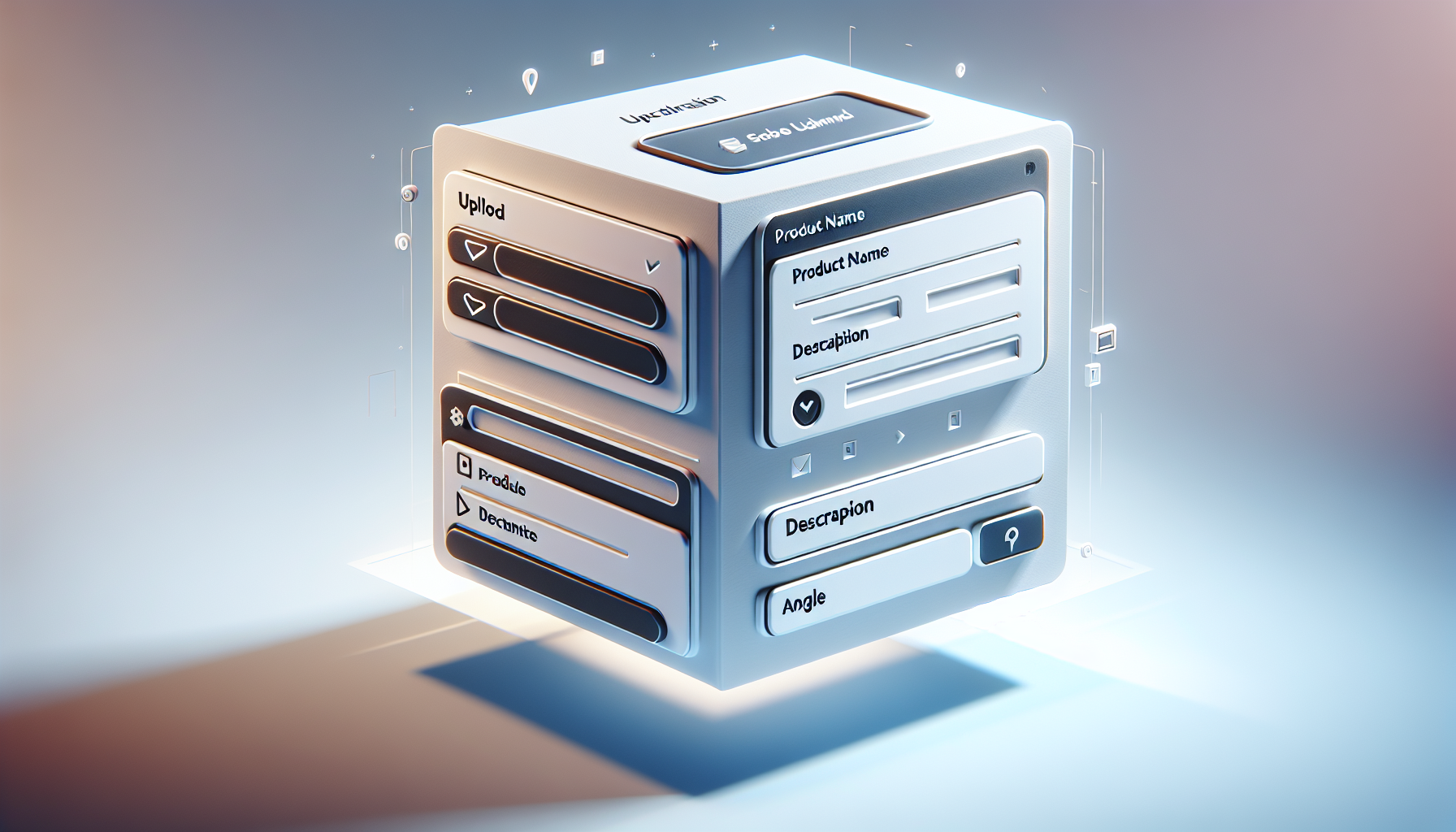 제품 정보 입력을 위한 웹 폼 인터페이스 구성 예시