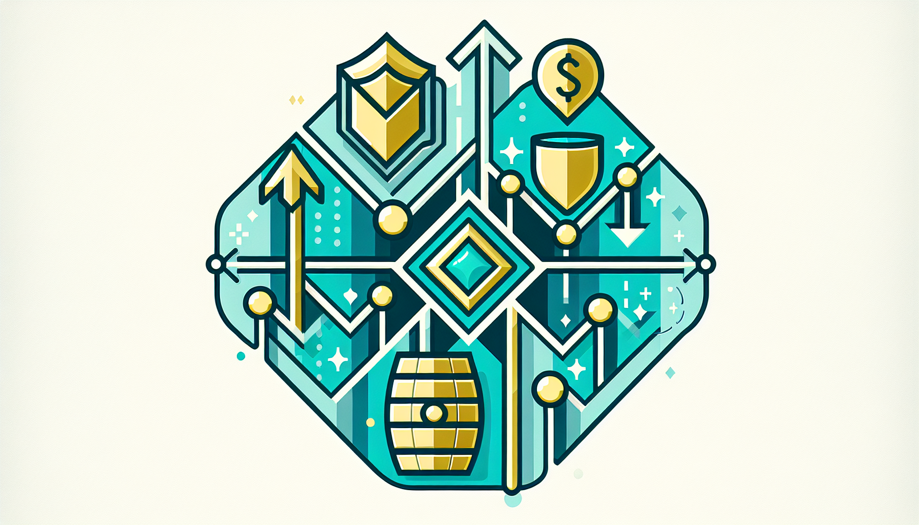 자산 간 낮은 상관성을 통한 포트폴리오 리스크 분산 원리 다이어그램