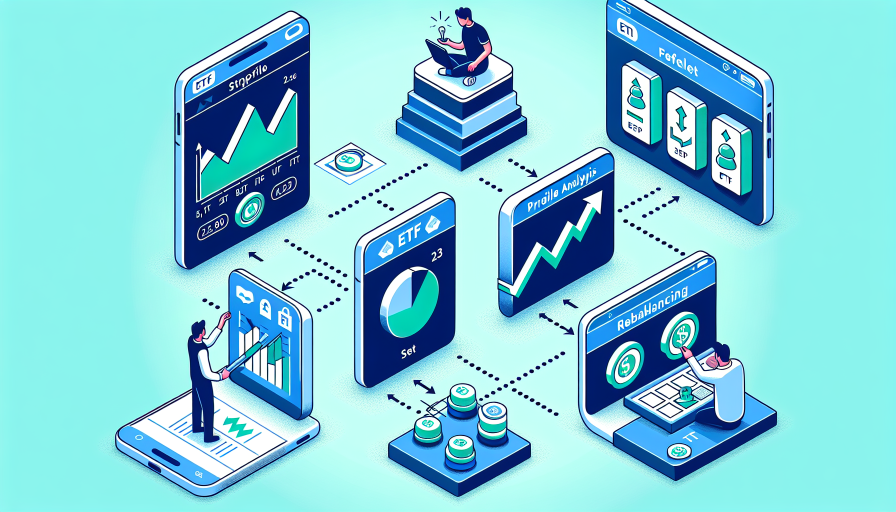 연금 계좌 ETF 투자 실전 단계별 가이드 일러스트