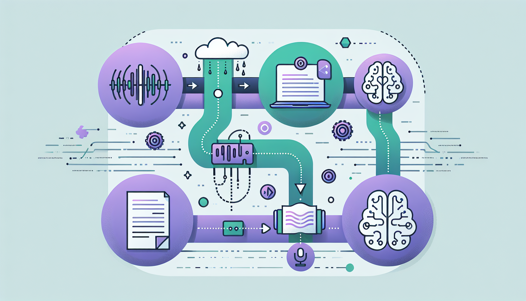 회의록 자동 생성 시스템의 4단계 워크플로우 프로세스