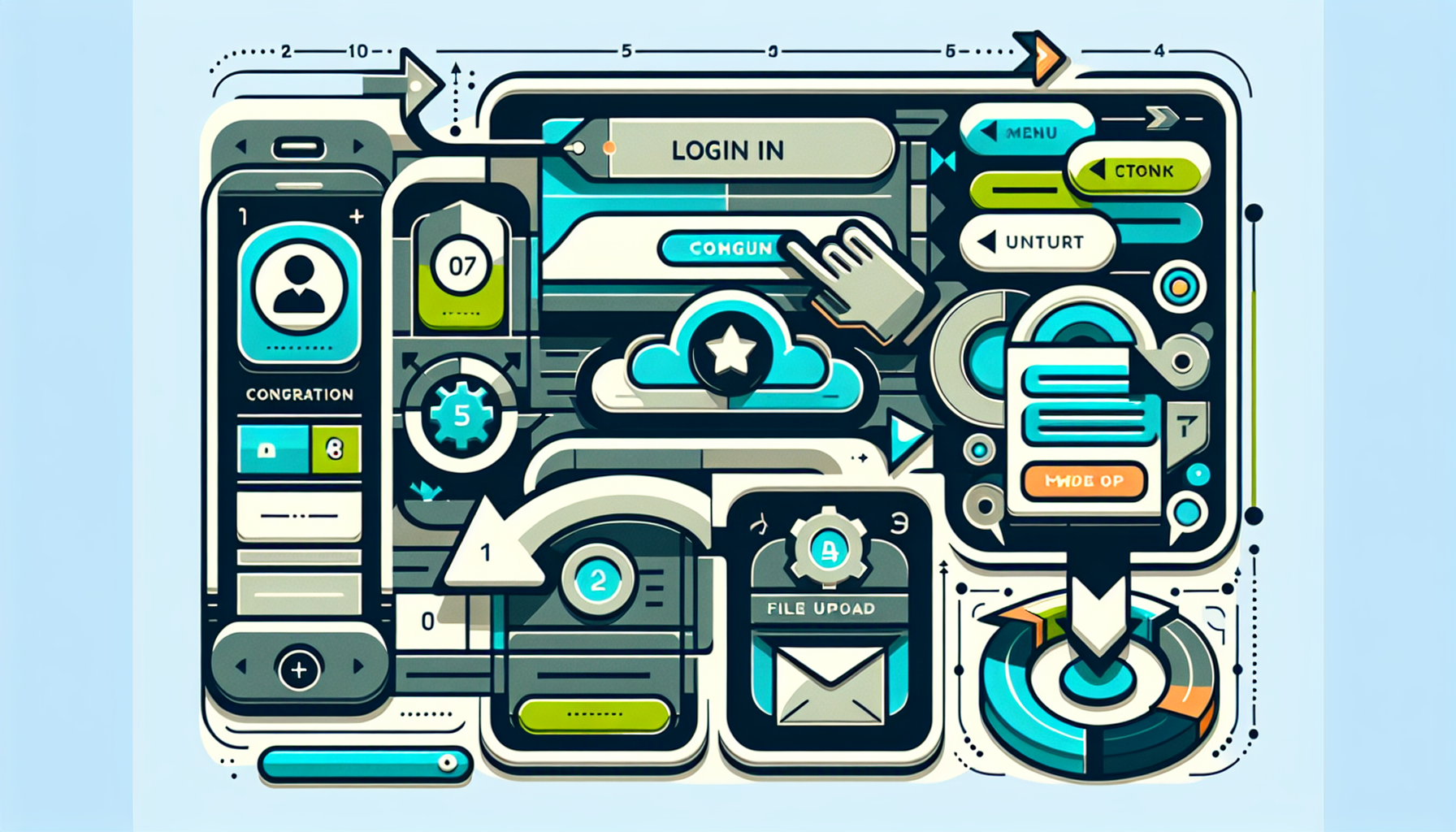 GPTs 생성 및 지침 입력 실전 가이드 단계별 UI 일러스트
