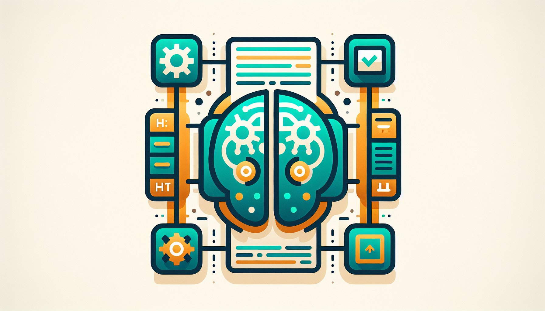 커스텀 GPT 구성 요소인 지침 파일과 HTML 예시 파일의 구조 다이어그램