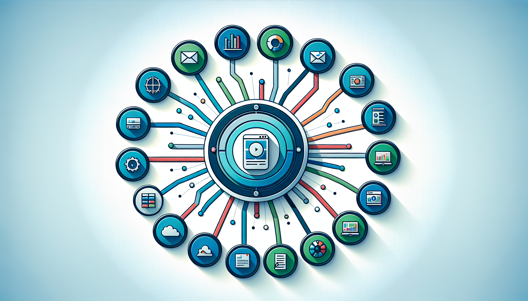 루커 스튜디오 데이터 소스 연결 허브 다이어그램