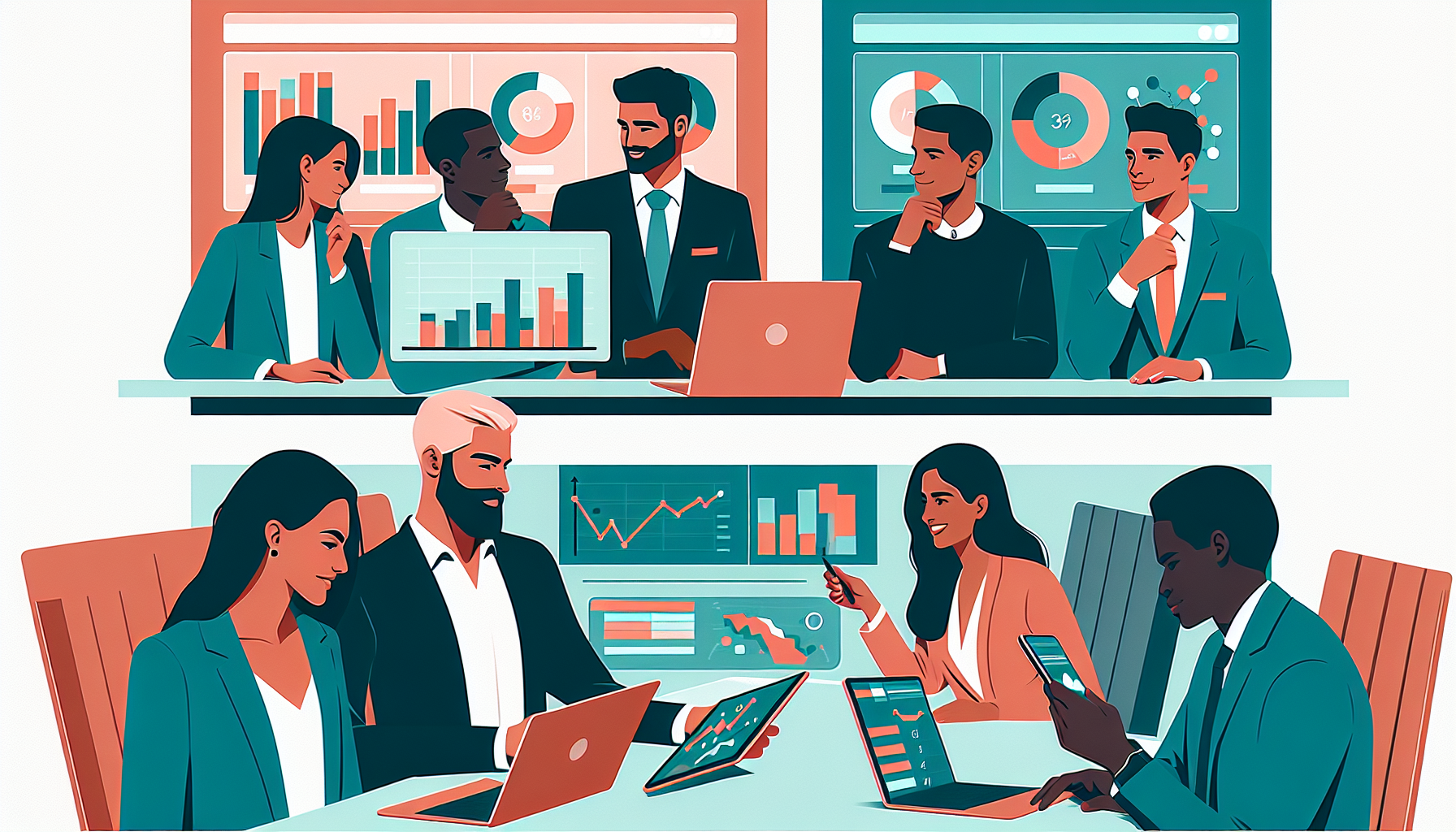 루커 스튜디오 팀 미팅, 경영진 보고, 개인 성과 분석 활용 시나리오