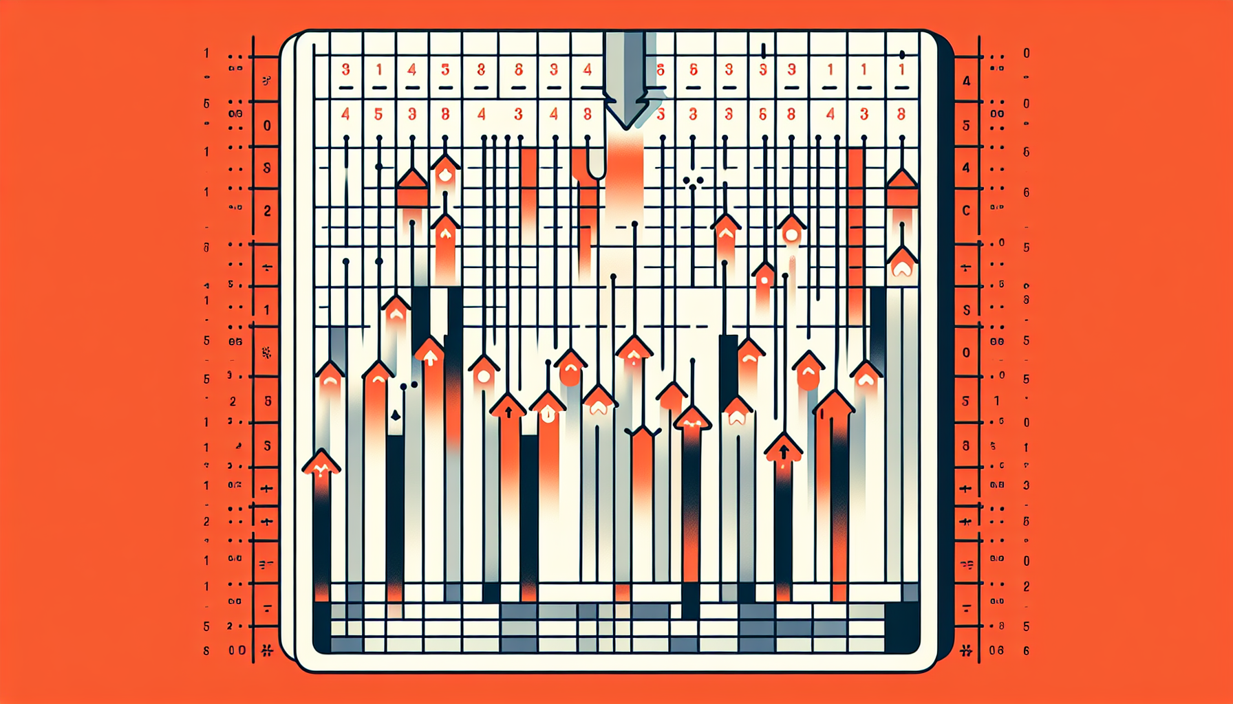순차적으로 위에서 아래로 공백 행을 검사하는 느린 방식 다이어그램