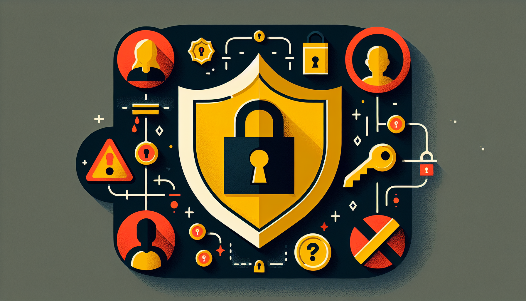 API 키 보안 보호와 GPT 나만 보기 설정의 중요성을 표현한 보안 일러스트