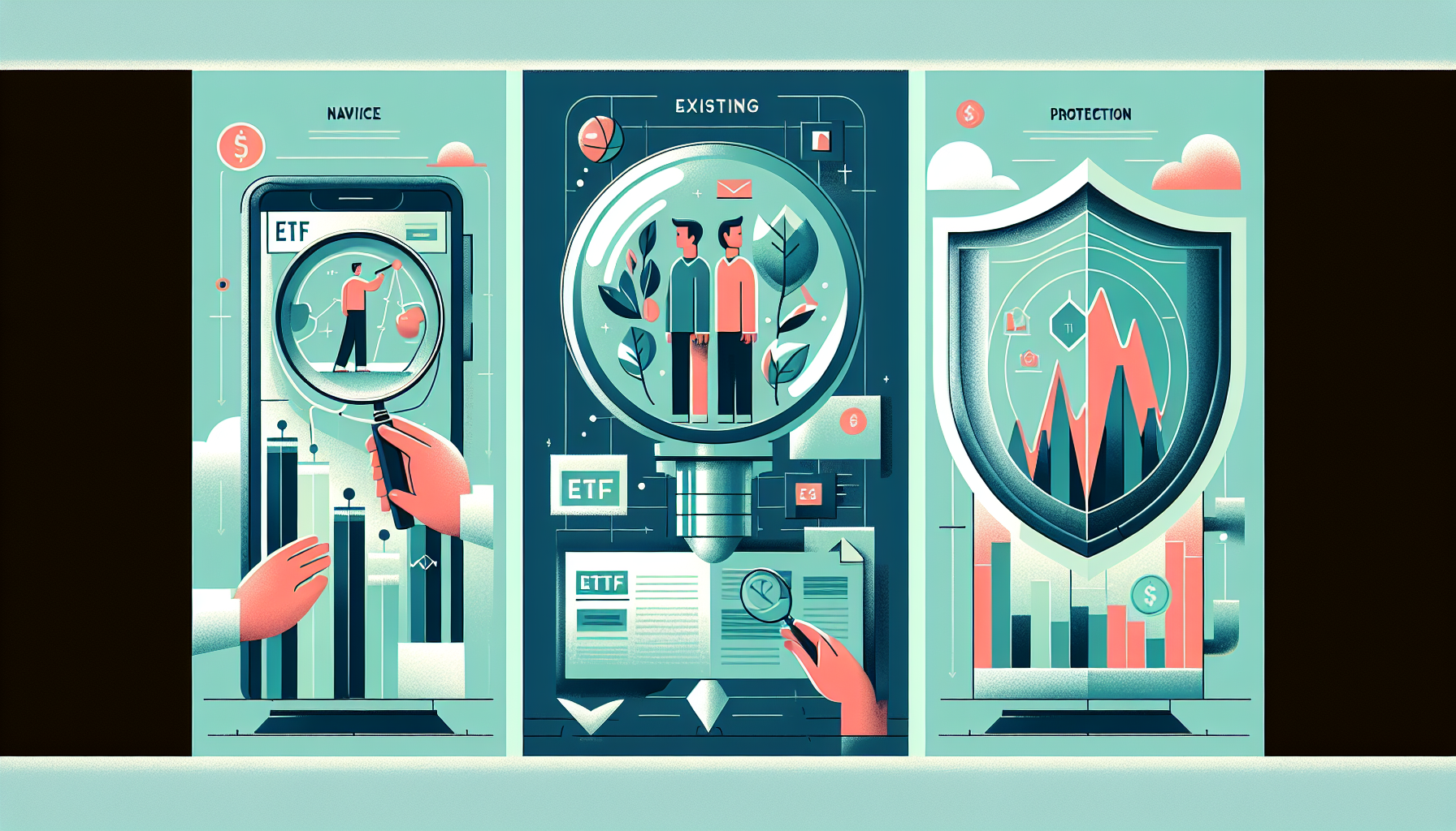 투자 상황별 분산투자 활용 시나리오 일러스트