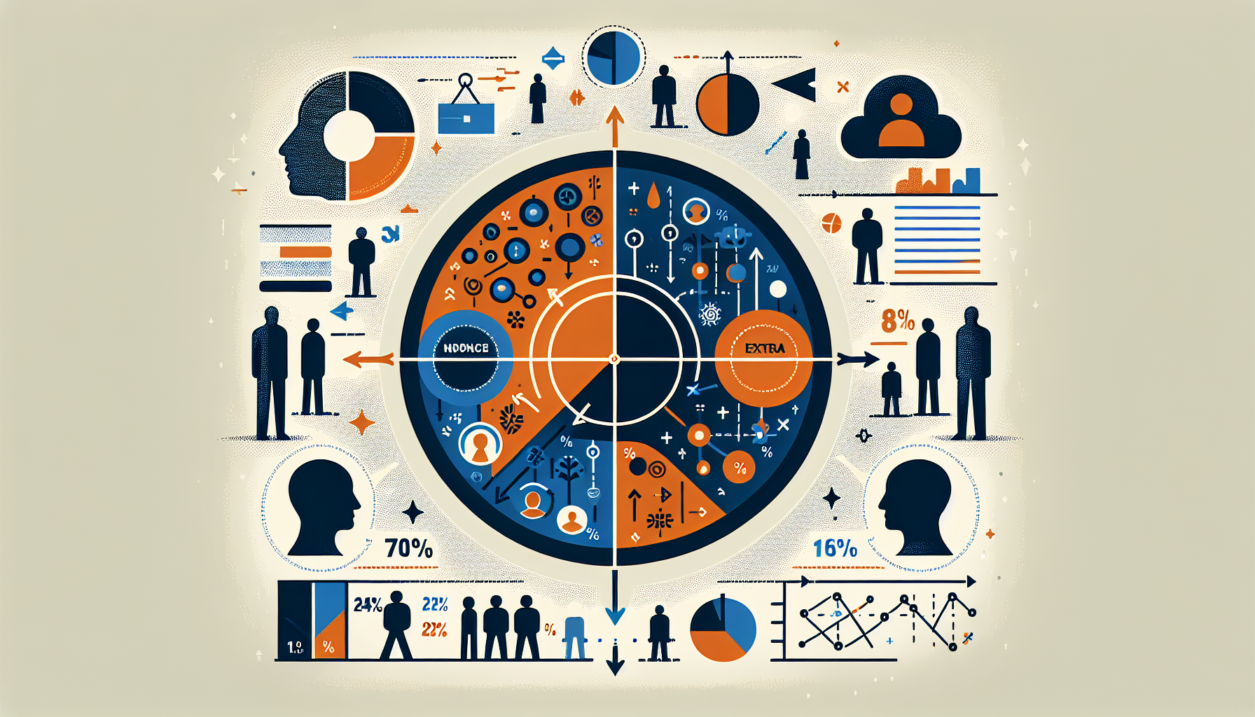 대표성 휴리스틱 오류 일러스트 - 이야기에 맞는 이미지를 더 높은 확률로 착각하는 인지 편향