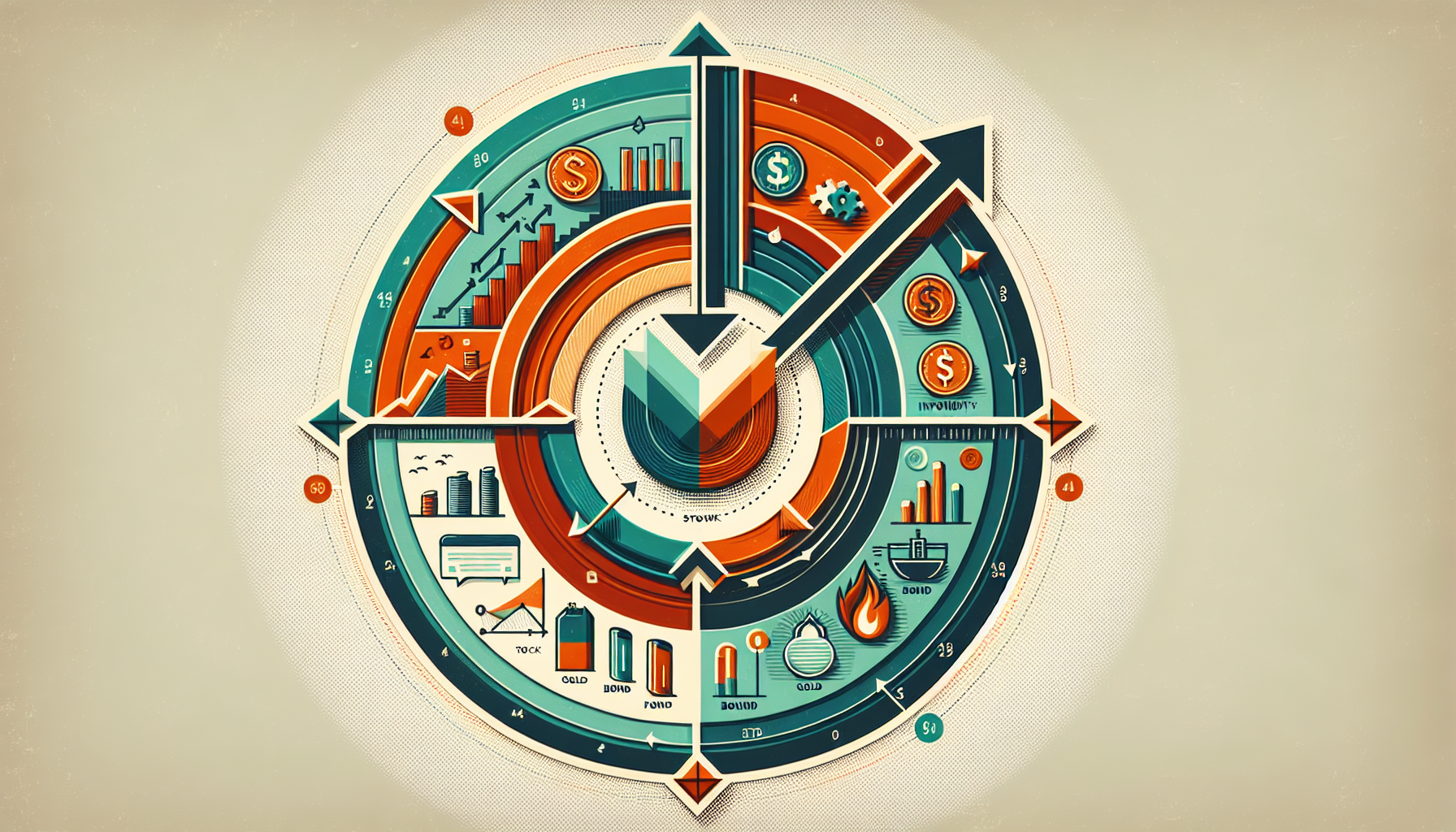 경기 사이클 4가지 국면과 각 국면에서 강세를 보이는 자산군 다이어그램