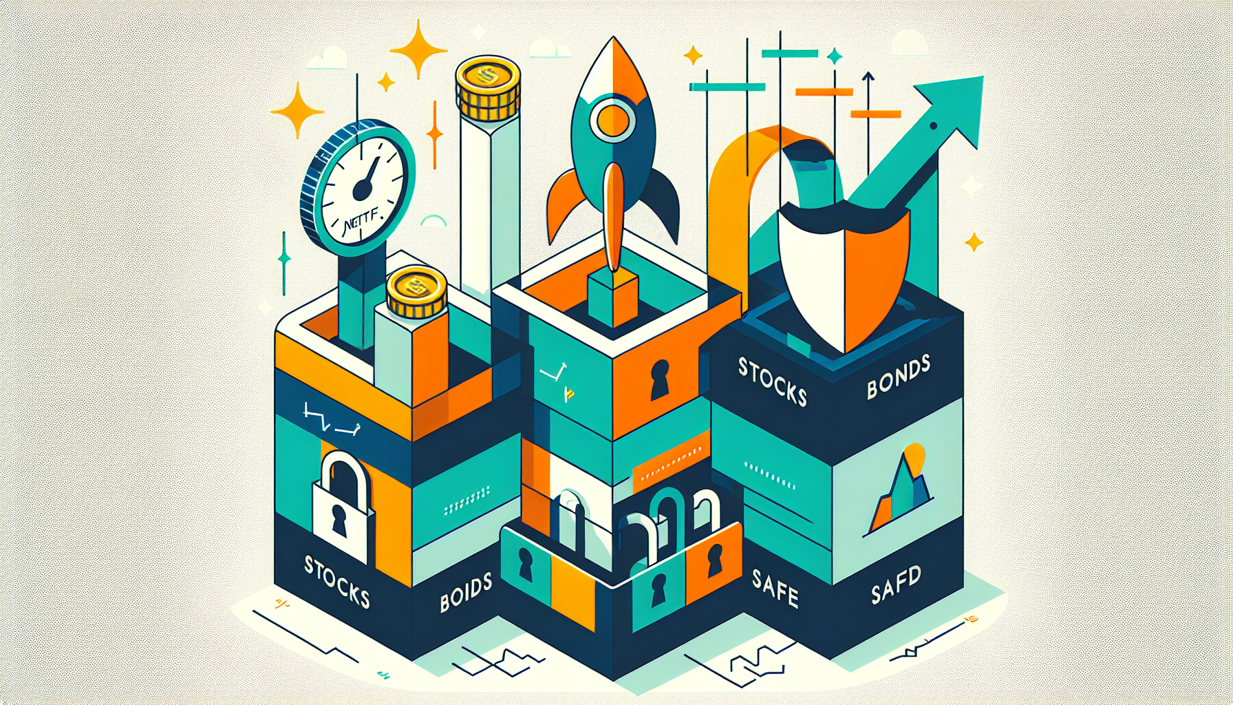 게으른 포트폴리오 75% 고정 자산과 25% 경기 상황별 나스닥 단기채권 스위칭 전략 다이어그램