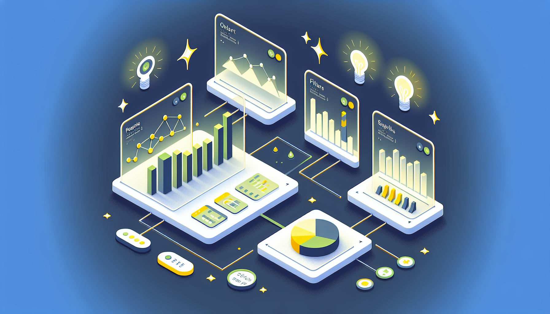 필터링과 차트 상호작용 기능을 활용한 인터랙티브 대시보드 구성 예시