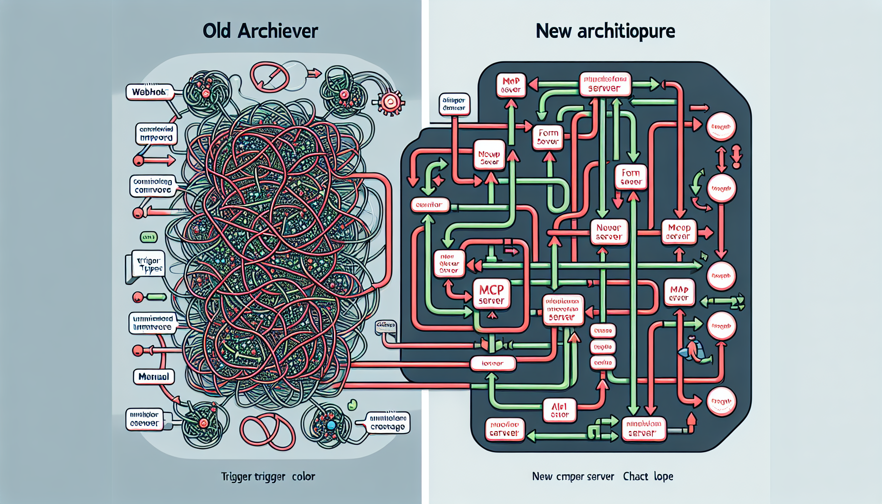 MCP 서버 구조 변화 - 복잡한 다중 연결에서 단일 통합 서버로의 진화