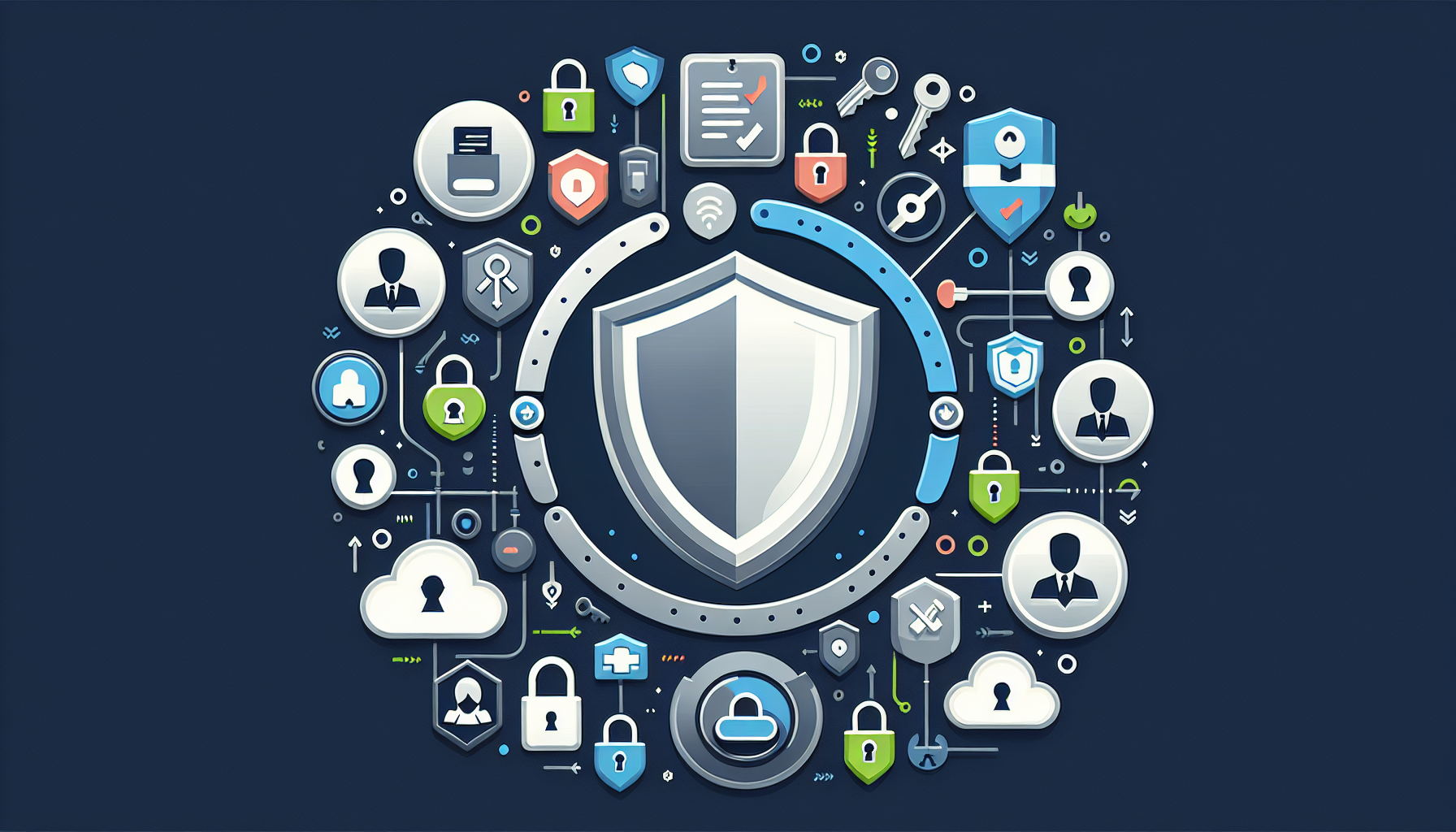 노코드 앱 보안 및 권한 관리 개념도