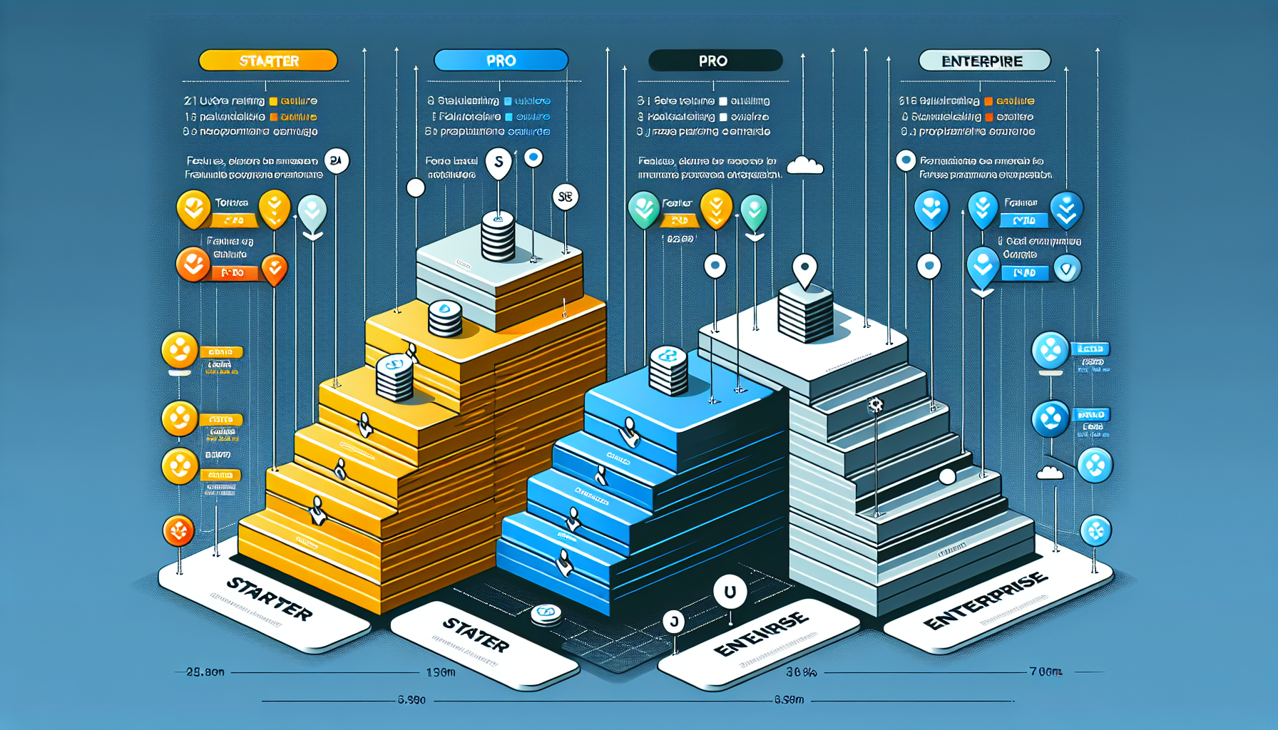 노코드 플랫폼 가격 정책 및 요금제 비교 인포그래픽