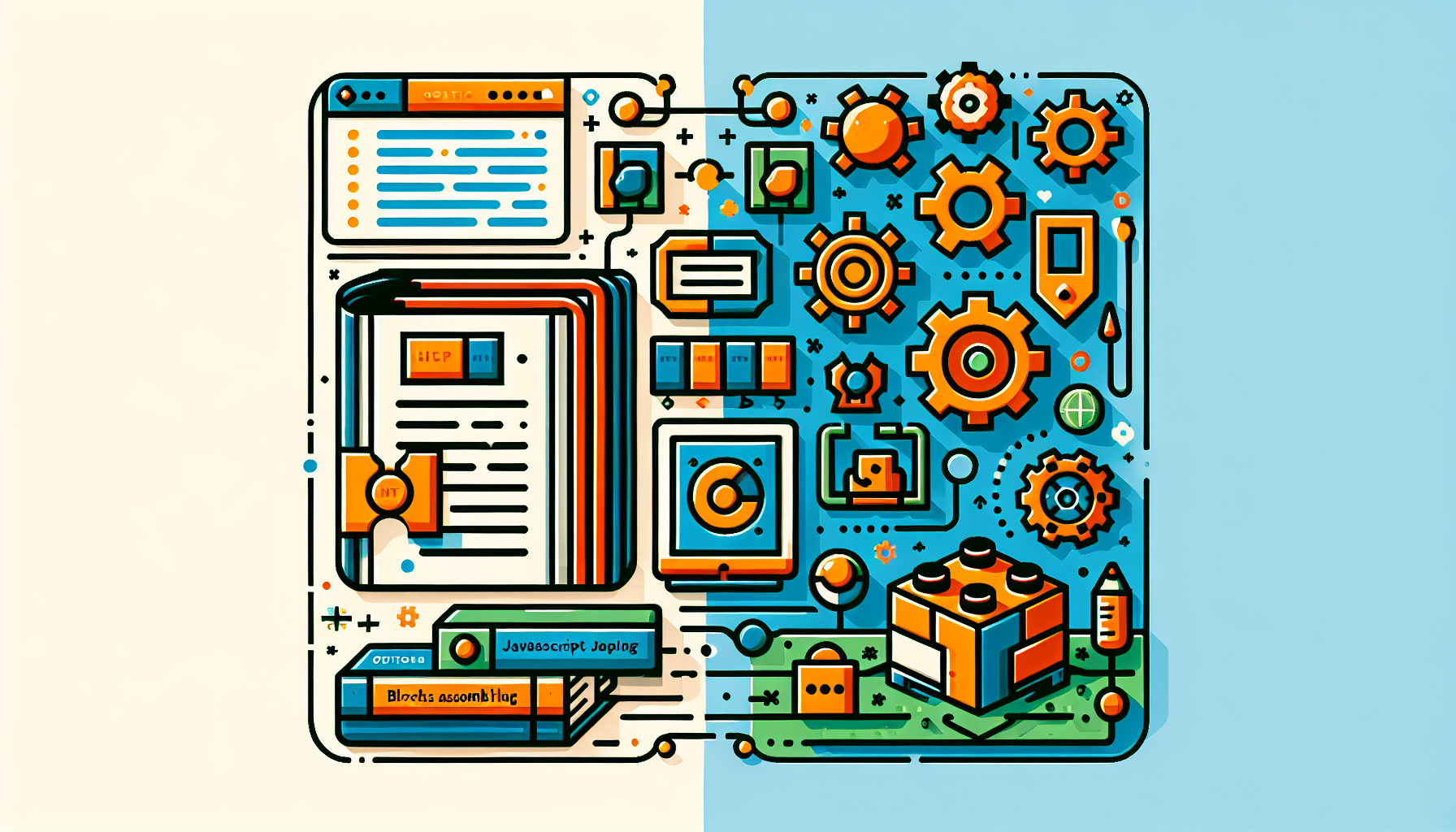 정적 웹사이트와 동적 웹사이트의 차이를 비교한 다이어그램