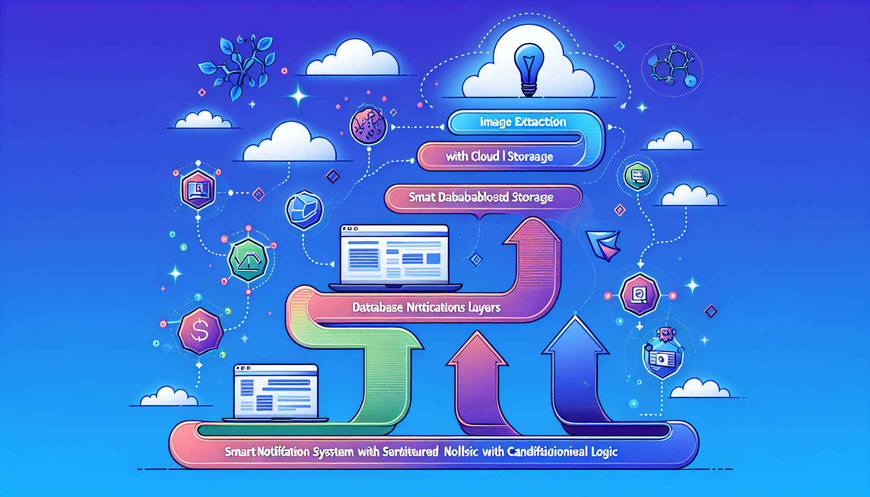 고급 웹 크롤링 기능으로 발전하는 로드맵 다이어그램
