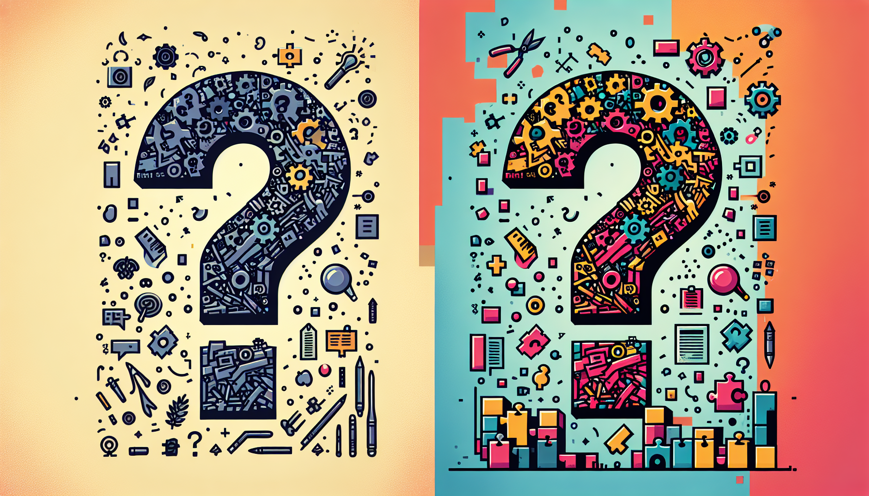 효과적인 AI 프롬프트 작성 방법 - 비효율적인 질문과 구조화된 명확한 질문의 차이를 시각화