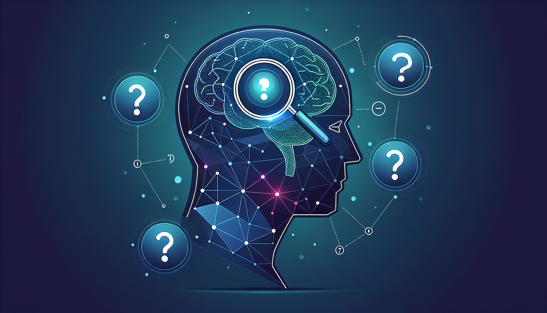 투자 심리 편향 인식과 자기 점검 프로세스를 표현한 일러스트